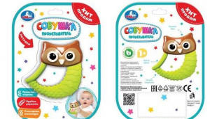 ИГРУШКА ПРОРЕЗЫВАТЕЛЬ "СОВА"