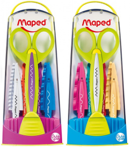 НОЖНИЦЫ MAPED ДЛЯ ФИГУРНОЙ РЕЗКИ 5 СМЕННЫХ ЛЕЗВИЙ