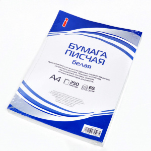 БУМАГА ОФИСНАЯ ПИСЧАЯ А4 DOMINO 250 ЛИСТОВ 65Г/М²
