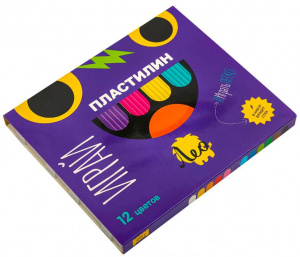 ПЛАСТИЛИН 12ЦВ ЛЕО "ИГРАЙ" 240Г 