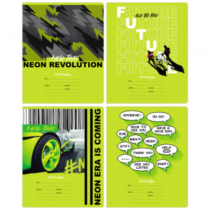 ТЕТРАДЬ 12Л КЛЕТКА "NEON REVOLUTION"