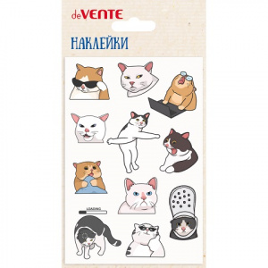 НАКЛЕЙКИ ИЗ МЯГКОГО ЭВА "КОТОМЕМЫ" 10*15 СМ
