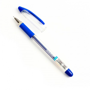 РУЧКА ГЕЛЕВАЯ DOMINO D-308 NEEDLE 0.38ММ GRIP СИНЯЯ