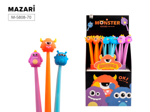 РУЧКА ГЕЛЕВАЯ MAZARI MONSTER 0.5ММ СИНЯЯ