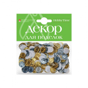 ПАЙЕТКИ HOBBY TIME ФИГУРНЫЕ НОВЫЙ ГОД