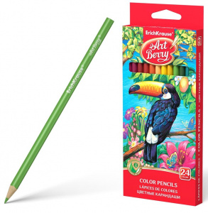 КАРАНДАШИ ЦВЕТНЫЕ "ARTBERRY" ТРИО 24 ЦВ