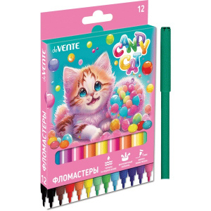 ФЛОМАСТЕРЫ "CANDY CAT" 12ЦВ