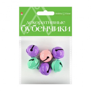 ДЕКОРАТИВНЫЕ БУБЕНЧИКИ HOBBY TIME ЭМАЛЬ АССОРТИ 22ММ
