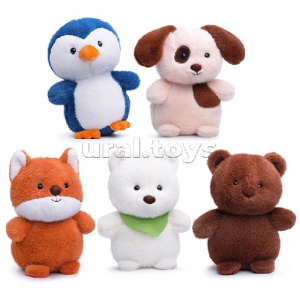 ИГРУШКА МЯГКАЯ "СОБАЧКА, МИШКА, ЛИСИЧКА, ПИНГВИН" 23 СМ 