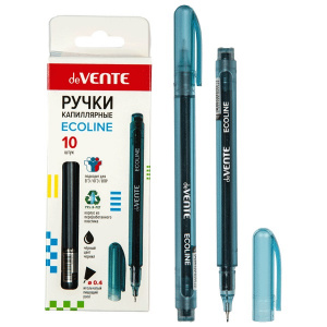 РУЧКА КАПИЛЛЯРНАЯ deVENTE ECOLINE ЛИНЕР 0.4ММ ЧЕРНАЯ