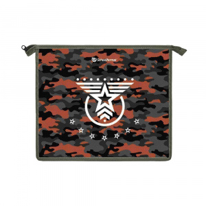 ПАПКА ДЛЯ ТЕТРАДЕЙ НА МОЛНИИ А5 "MILITARY STYLE'' ПЛАСТИК 23,5*19*5СМ