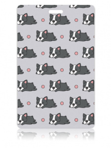 ОБЛОЖКА ДЛЯ КАРТ 6,5*10,4СМ "FRENCH BULLDOG"