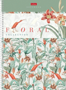 ТЕТРАДЬ 160Л КЛЕТКА А4 "FLORAL COLLECTION"