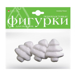 ФИГУРЫ ИЗ ПЕНОПЛАСТА "ЕЛОЧКИ" D=75ММ 3ШТ