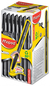 РУЧКА ШАРИКОВАЯ MAPED "ТЕМНАЯ" 1,0ММ ЧЕРНАЯ