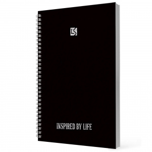 ТЕТРАДЬ 120Л КЛЕТКА А4 LISTOFF "PREMIUM BLACK"