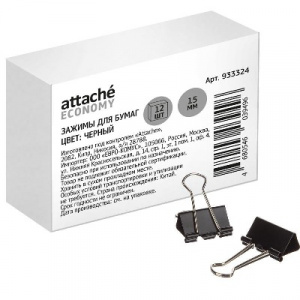 ЗАЖИМ ДЛЯ БУМАГ ATTACHE ECONOMY 1.5СМ 