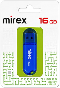 КАРТА ПАМЯТИ MIREX 16Gb "CANDY BLUE" СИНЯЯ
