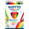 КАРАНДАШИ ЦВЕТНЫЕ АКВАРЕЛЬНЫЕ "GIOTTO 3.0" 12 ЦВ 