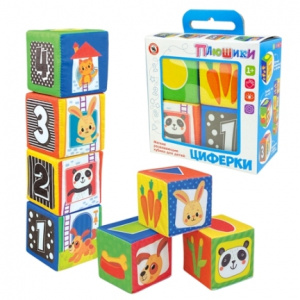 ИГРУШКА МЯГКИЕ КУБИКИ "ЦИФЕРКИ"