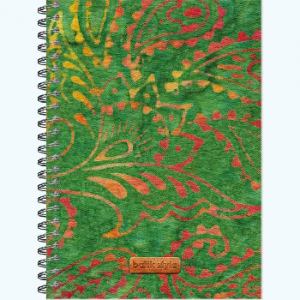 СКЕТЧБУК НА ГРЕБНЕА5 60 Л 100Г/М2 "GREEN JUNGLE BATIK" ОФСЕТНАЯ БУМАГА