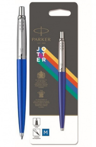 РУЧКА ПОДАРОЧНАЯ ШАРИКОВАЯ СИНЯЯ "PARKER JOTTER" ЦВЕТ КОРПУСА ЯРКО-СИНИЙ В БЛИСТЕРЕ