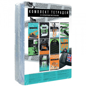 КОМПЛЕКТ ТЕМАТИЧЕСКИХ ТЕТРАДЕЙ 10ШТ 48Л "MERCH" 