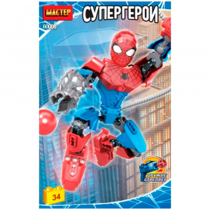 КОНСТРУКТОР "СУПЕРГЕРОИ" 34 ЭЛЕМЕНТА