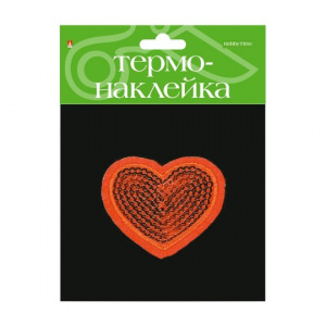 ТЕРМОНАКЛЕЙКА HOBBY TIME СЕРДЦЕ 4,5*4,5СМ
