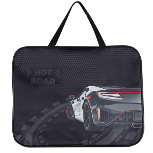 ПАПКА ПОРТФЕЛЬ А4 "AUTOSPORT" НА МОЛНИИ С РУЧКАМИ