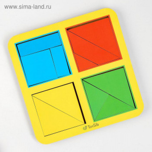 ИГРА НАСТОЛЬНАЯ КВАДРАТЫ НИКИТИНА 1 УРОВНЯ 4 КВАДРАТА