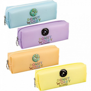 ПЕНАЛ СИЛИКОНОВЫЙ "DONUT WORRY" 21*8*4.5СМ