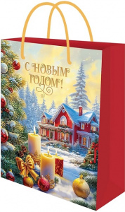 ПАКЕТ ПОДАРОЧНЫЙ 31*40*12СМ "КРАСИВЫЙ ДОМ"