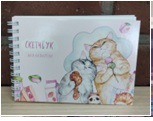 СКЕТЧБУК А6 46 ЛИСТОВ НА ГРЕБНЕ SWEET CAT SHOP АКВАРЕЛЬНАЯ БУМАГА 200Г/М2 КОТЫ ОБЖОРКИ 150*100ММ