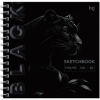 СКЕТЧБУК НА ГРЕБНЕ А5 40 Л 120Г/М2 "BLACK TIGER" ОФСЕТНАЯ БУМАГА 120Г/М2