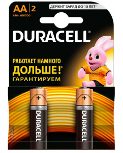ЭЛЕМЕНТ ПИТАНИЯ DURACELL BASIC AA 2ШТ 1.5V LR6