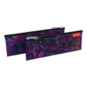 ПЕНАЛ МЯГКИЙ ПЛОСКИЙ "PURPLE STARDUST" 22*9СМ