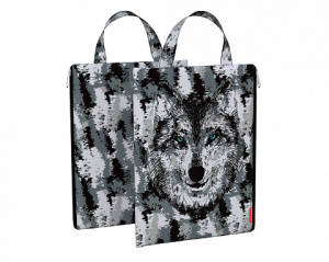 ПАПКА НА МОЛНИИ А4 "WOLF" 26*34СМ