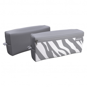 ПЕНАЛ МЯГКИЙ ОБЪЕМНЫЙ "LIGHT GREY ZEBRA" 21*10*5СМ