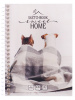 СКЕТЧБУК НА ГРЕБНЕ А6 40Л 100Г/М2 "SWEET HOME DOGS" ОФСЕТНАЯ БУМАГА