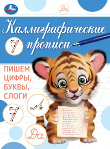 ПРОПИСЬ "ПИШЕМ ЦИФРЫ БУКВЫ СЛОГИ КАЛЛИГРАФИЧЕСКАЯ ПРОПИСЬ"
