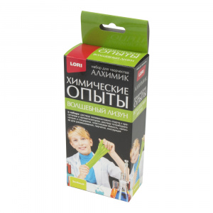 НАБОР ДЛЯ ОПЫТОВ ВОЛШЕБНЫЙ ЛИЗУН "ЗЕЛЁНЫЙ"