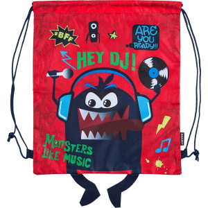СУМКА ДЛЯ СМЕННОЙ ОБУВИ "MONSTERS LIKE MUSIK" 35*40 CM