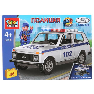 КОНСТРУКТОР ГОРОД LADA 4х4 "ПОЛИЦИЯ" 46ЭЛ