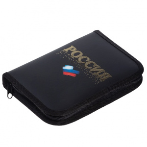 ПЕНАЛ КАРКАСНЫЙ ДВУХСТВОРЧАТЫЙ "РОССИЯ" 20*14*4СМ 