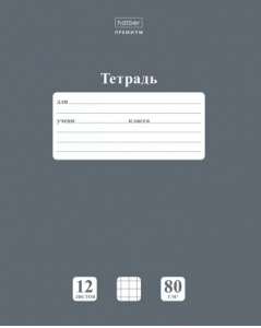 ТЕТРАДЬ 12Л КЛЕТКА "НЬЮТОН ПАСТЕЛЬ. СЕРЫЙ АГАТ"