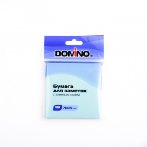 БЛОК 75*75ММ 100Л "DOMINO" ГОЛУБОЙ
