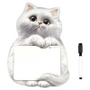 ДОСКА ДЕТСКАЯ МАГНИТНАЯ С ФИГУРНОЙ ВЫРУБКОЙ "МЕЧТАЮЩИЙ КОТ" 19x28СМ