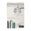 СКЕТЧБУК НА ГРЕБНЕ А5+ 60Л 100Г/М2 "BRUNO VISCONTI" SKETCH&ART ПУХЛАЯ БУМАГА