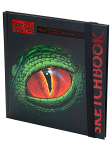 СКЕТЧБУК А5 40 ЛИСТОВ 120Г/М2 "EYE OF THE DRAGON" ОФСЕТНАЯ ЧЕРНАЯ БУМАГА